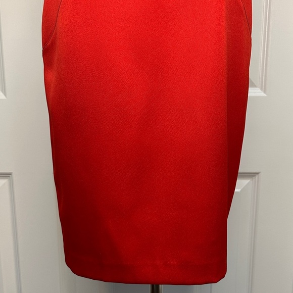 London Times Red Keyhole Sheath Bodycon Cocktail Valentine’s Day Dress Size S - Picture 6 of 17